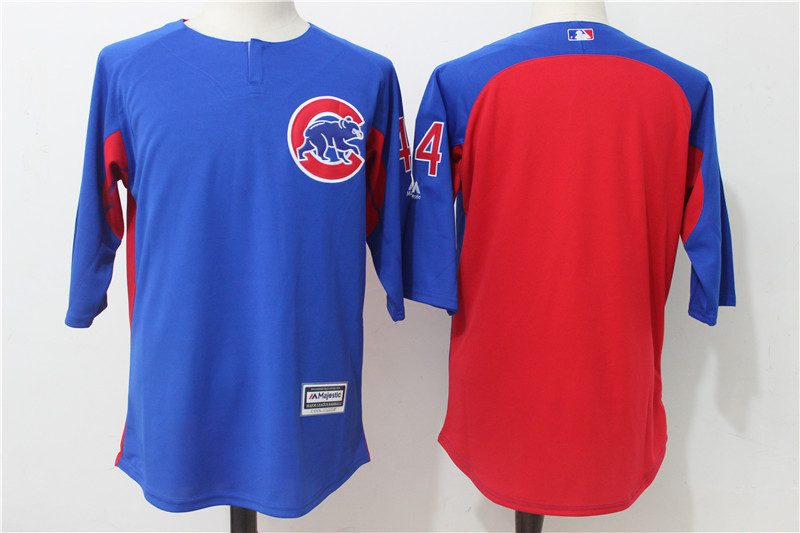 2017 MLB Chicago Cubs #44 Blue Practice clothes Jerseys